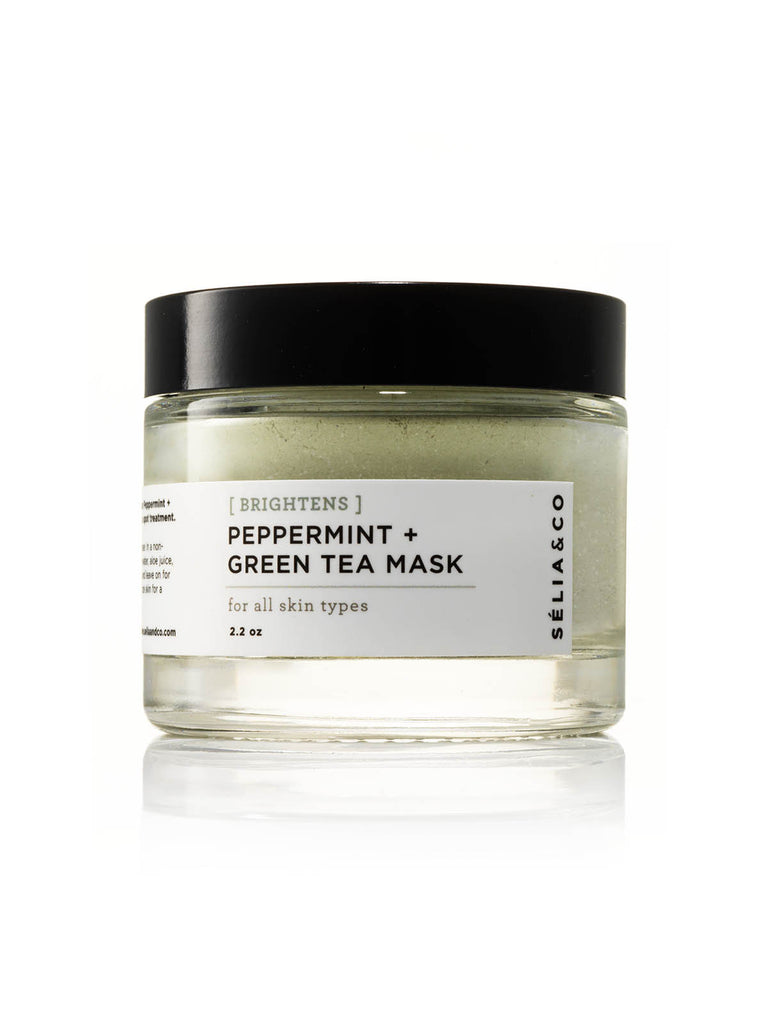 [BRIGHTENS] Peppermint + Green Tea Mask - SELIA & CO.